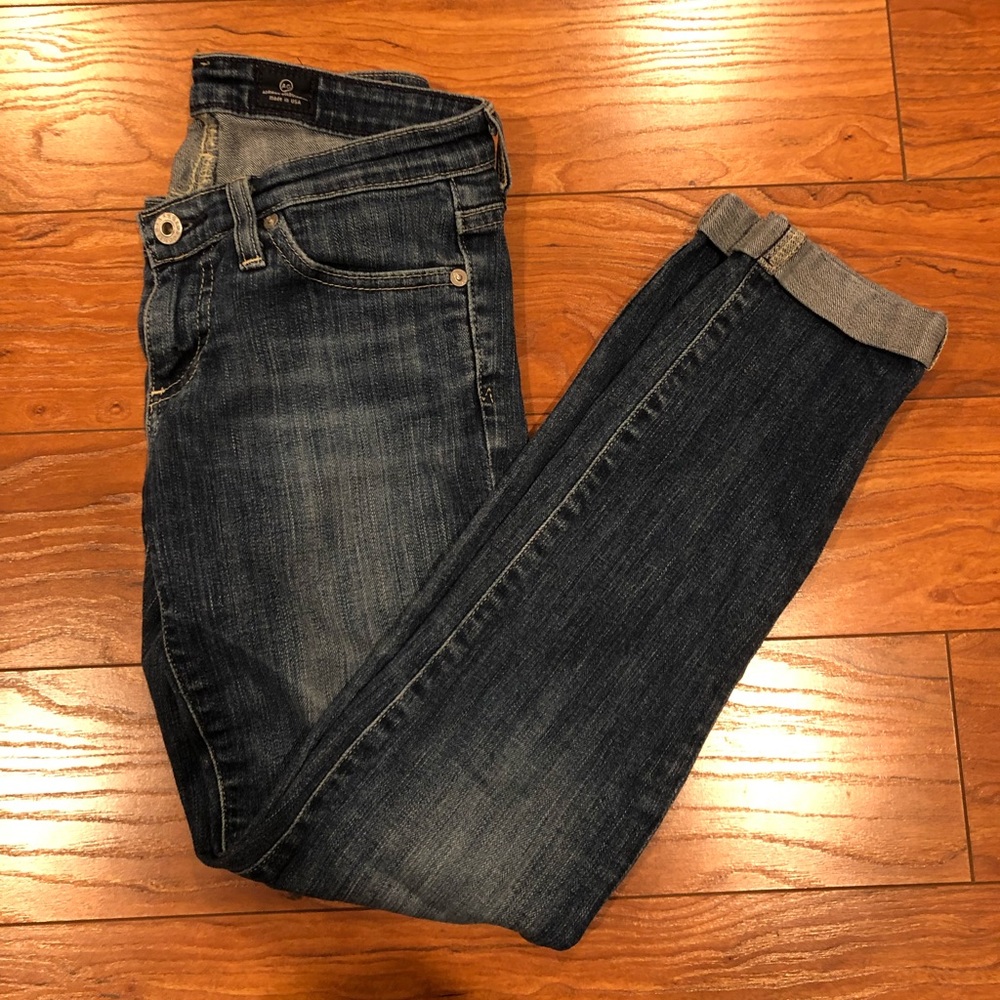 AG Stilt Cigarette Roll-up Jeans